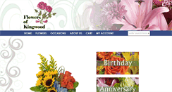 Desktop Screenshot of flowersofkingwood.com