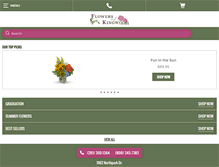 Tablet Screenshot of flowersofkingwood.com